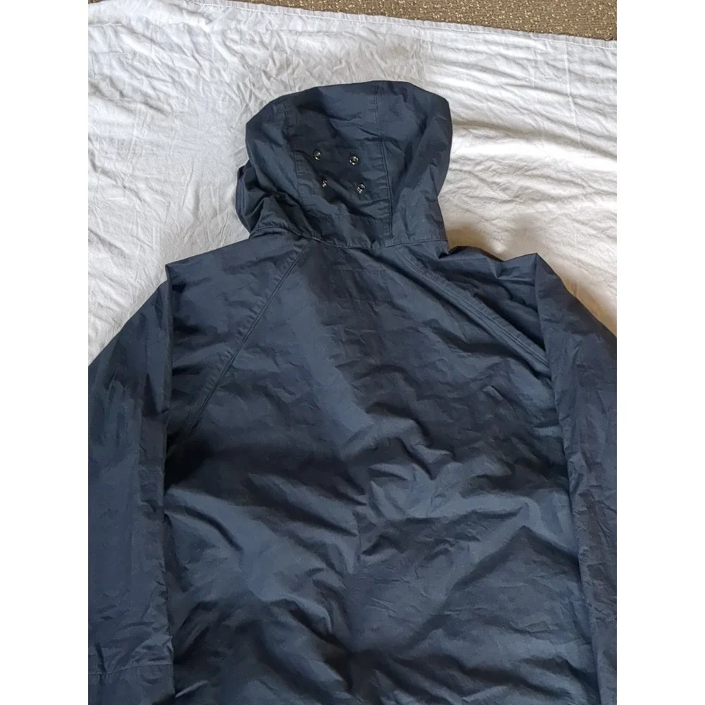 Barbour Engineered Garments Washed Warby Anorak Jacket‎ Pullover Sz Large Black